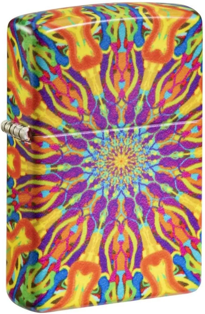 Zippo Lighter: Psychedelic Design, 540 Color - Glow in The Dark 81291