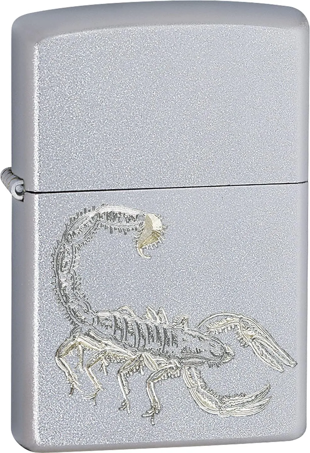 Zippo Lighter - Scorpion Satin Chrome Windproof Lighter #Z267