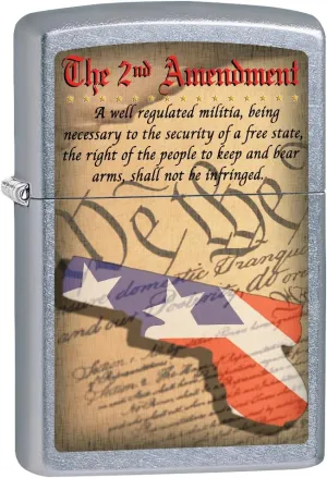 Zippo Lighter: The Second Amendment Rights - Street Chrome 78711