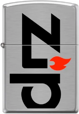 Zippo Lighter- Zippo and Flame Logo Windproof Lighter (Zippo Large Font #Z6031)