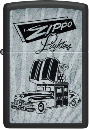 Zippo Lighter Zippo Retro Car, Windproof, Custom Designed, Stainless Steel Body