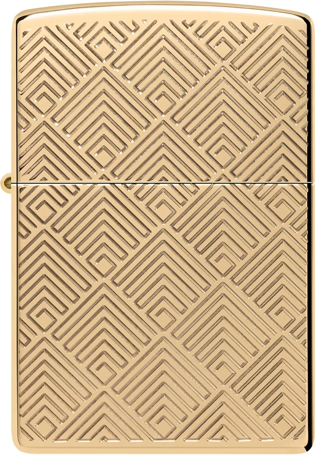 Zippo Pattern Design Armor High Polish Brass Pocket Lighter
