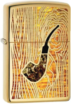 Zippo Pipe Lighter: Fusion Pipe - High Polish Brass 78213