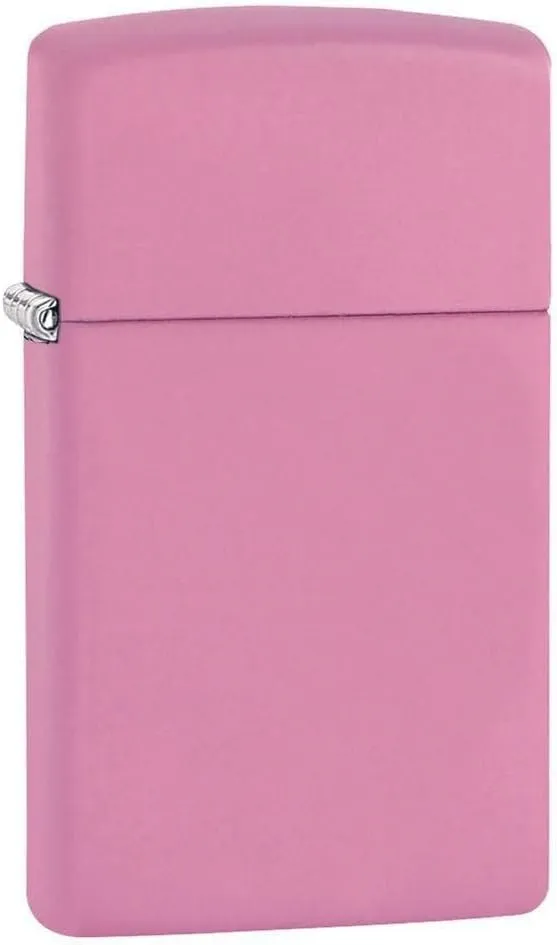 Zippo Slim Pink Matte Pocket Lighter
