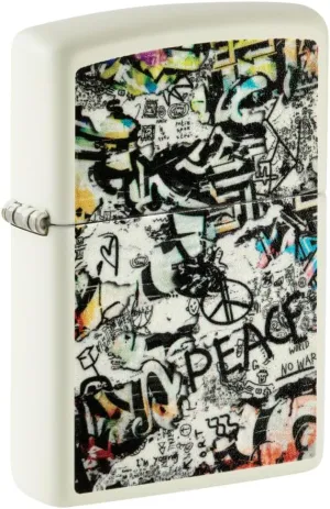 Zippo Street Art Graffiti Glow in The Dark Pocket Lighter