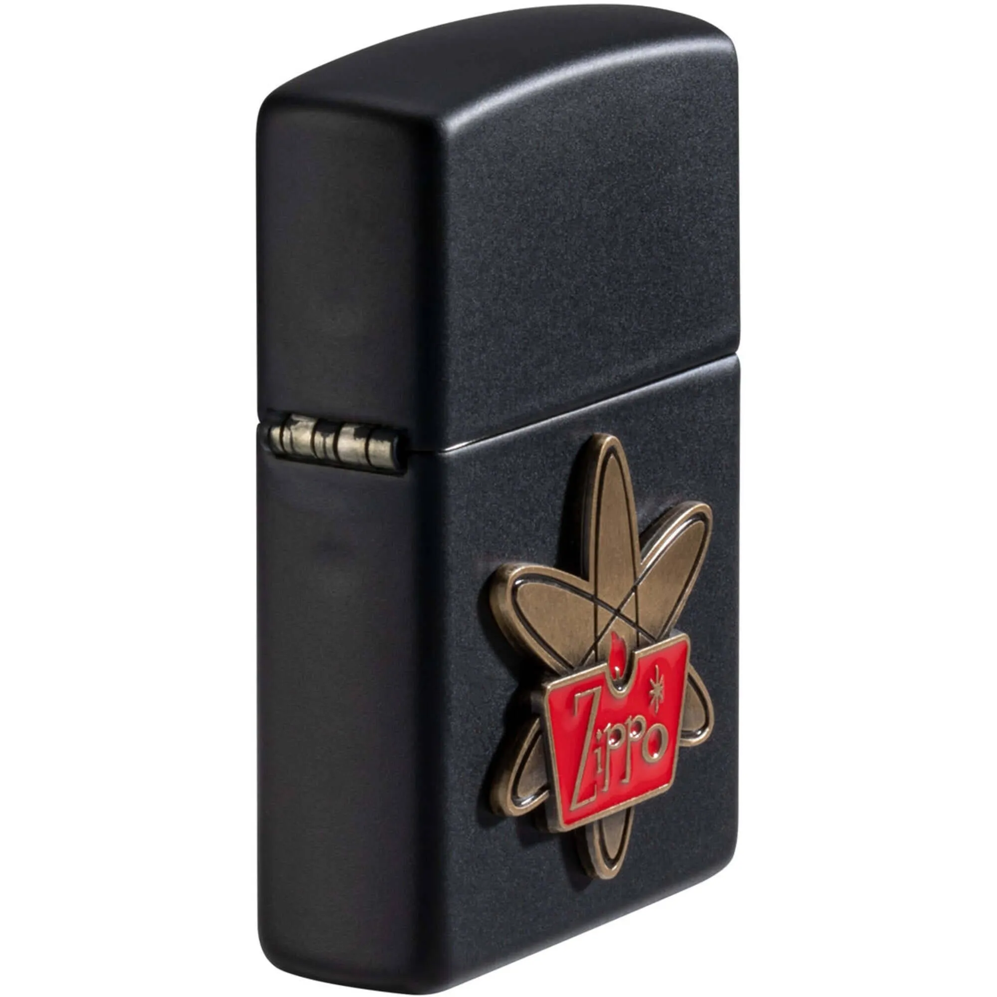 Zippo Windproof Lighter Atomic Zippo Design Classic Black Matte Finish 48920
