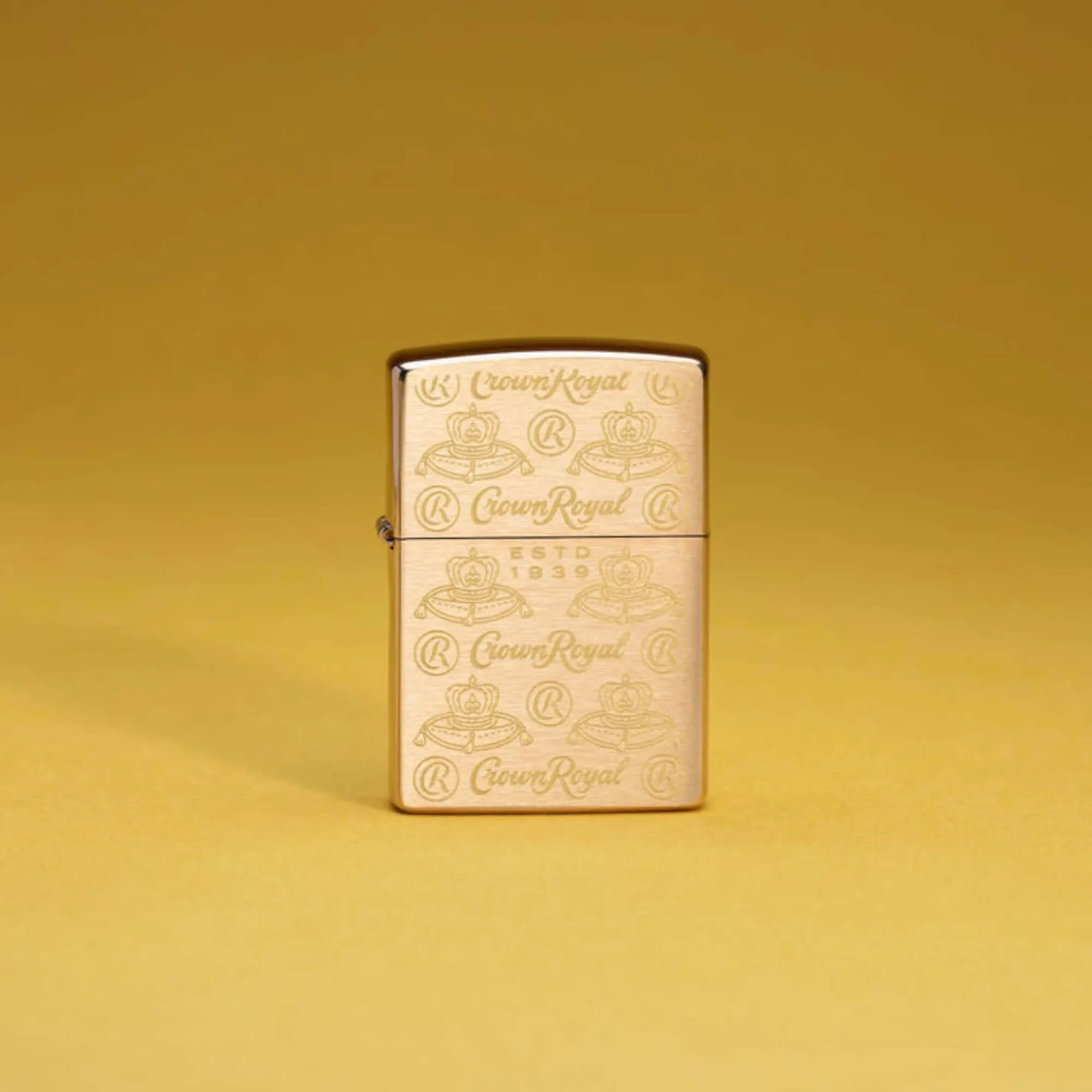 Zippo Windproof Pocket Lighter Crown Royal Elegance Design Brass Metal 46299