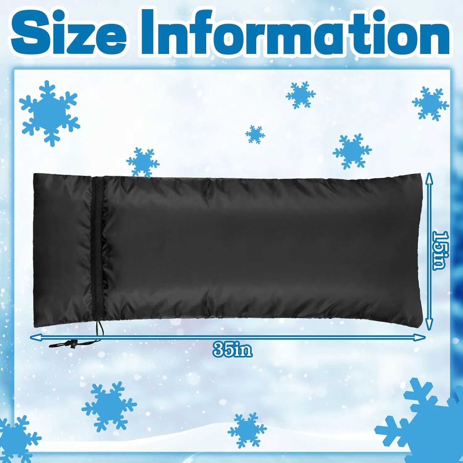 Zonon 3 Pcs Outdoor Faucet Cover Rv Park Water Hydrant Insulated Extended Hose Bib Insulated Sprinkler Freeze Protector Outdoor Winter Pipe Spigot Cover for Wall Taps(Black,35" X 15")