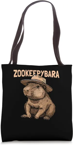 Zookeepybara Zookeeper Zoo - Zoologist Animals Capybara Tote Bag