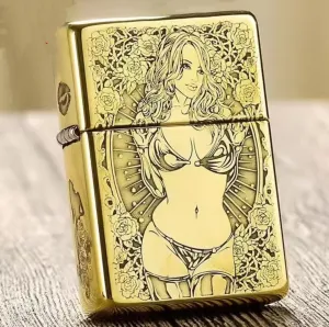 ZORRO 902 Premium Brass Lighter – Five-Side Engraved Windproof Design, Flint Wheel Ignition, Retro Collector’s 5-Sided MN