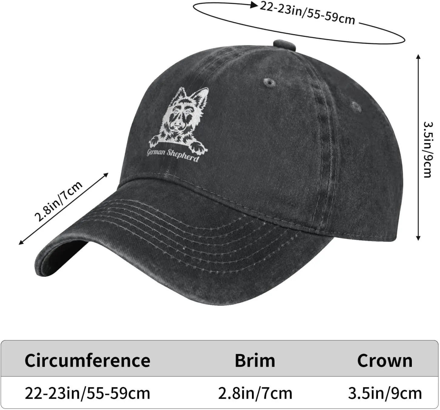 Zwergschnauzer Dog Look Baseball Cap Golf Dad Hat Adjustable Original Classic Low Profile Cotton Hat Men Women